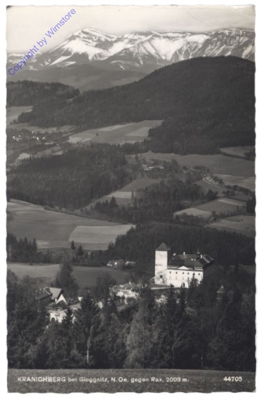 ak115307 Gloggnitz, Kranichberg gegen Rax