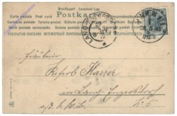 Halt's gegen das Licht-Karte, Teich mit Angler, Gruss