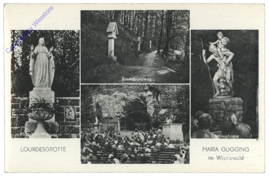 Maria Gugging, Lourdesgrotte, Multiansicht