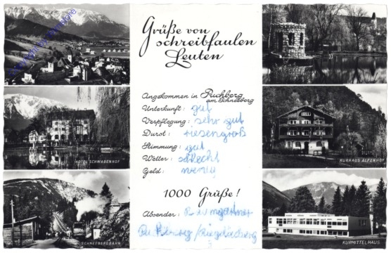 ak115606 Puchberg am Schneeberg, Grüße von schreibfaulen Leuten