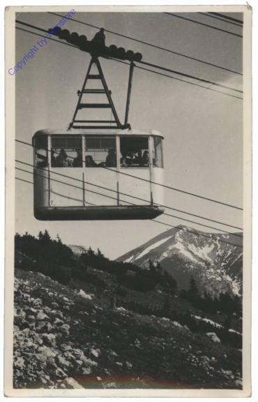 Rax, Raxbahn, Blick gegen den Schneeberg
