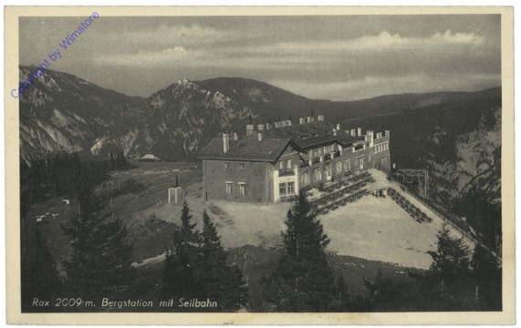 Rax, Bergstation mit Seilbahn
