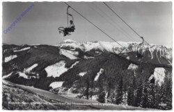 Semmering, Sessellift auf den Hirschenkogel gegen Rax