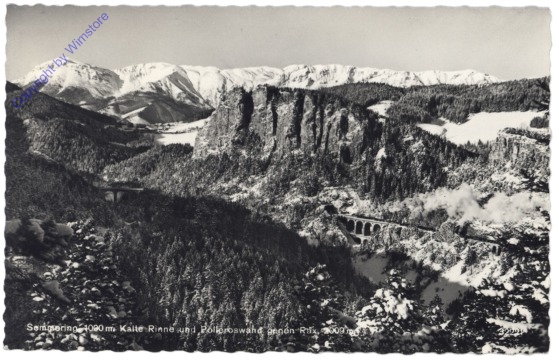 Semmering, Kalte Rinne und Polleroswand gegen Rax