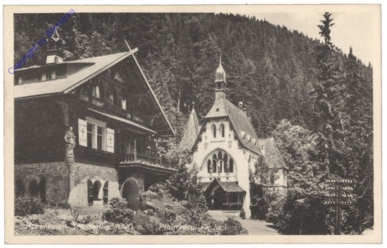 Semmering, Pfarrhof und Kircherl