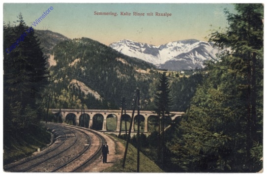 Semmering, Kalte Rinne mit Raxalpe