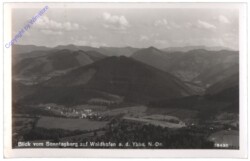 Sonntagberg, Blick vom Sonntagberg auf Waidhofen/Ybbs