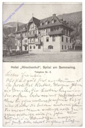Spital am Semmering, Hotel "Hirschnhof"