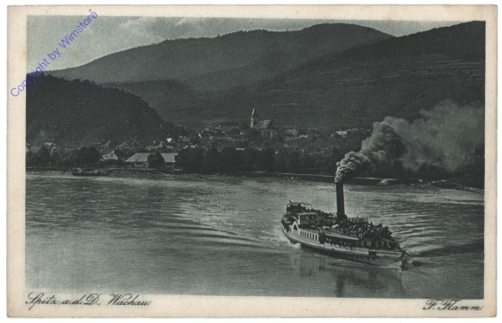 Spitz an der Donau, Ortsansicht mit Donau