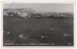 Schneealpe, Blick vom Windberg auf Schauerkogel u. Rax