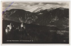 Wartenstein, Schloss mit Schneeberg