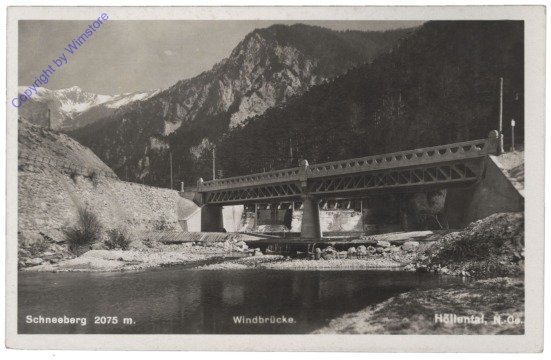 Schneeberg, Windbrücke, Höllental