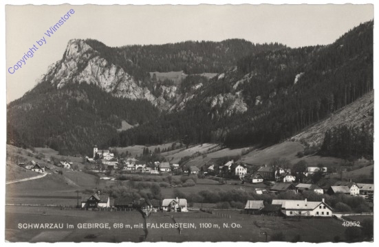 Schwarzau im Gebirge, mit Falkenstein