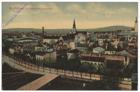 St. Pölten, vom Kaiserwald aus gesehen