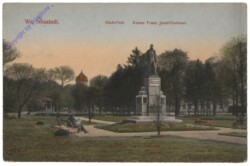 Wiener Neustadt, Stadtpark, Kaiser Franz-Josef-Denkmal