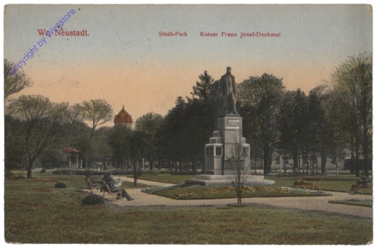 ak116083 Wiener Neustadt, Stadtpark, Kaiser Franz-Josef-Denkmal