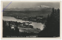 Ybbs, Persenbeug, Schloss und Ortsansicht