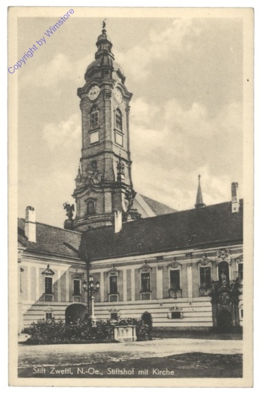 Zwettl, Stiftshof mit Kirche
