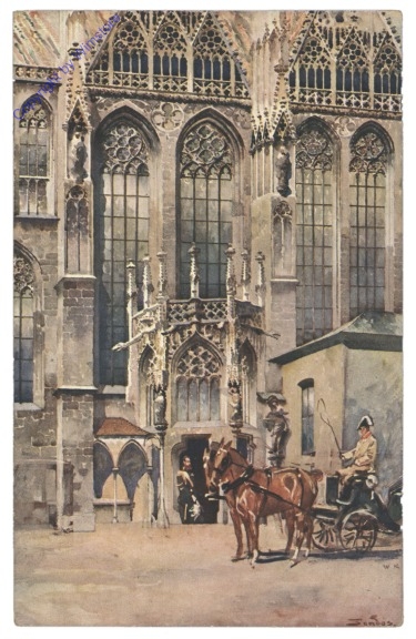 ak116123 Wien 1, Stephanskirche, Nithard Fuchs-Grabmal, Singer-Tor