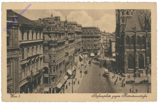 ak116129 Wien 1, Stephansplatz gegen Rotenturmstraße