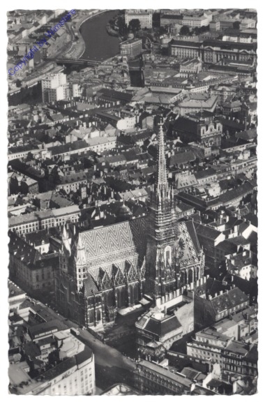 ak116130 Wien 1, Panorama mit Stephansdom