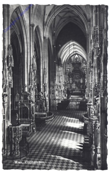 ak116156 Wien 1, Stephansdom, Mittelschiff, Pilgramkanzel