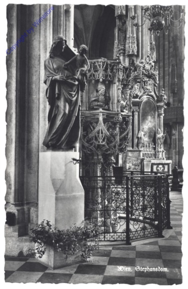 ak116160 Wien 1, Stephansdom, Dienstbotenmadonna, Pilgramkanzel