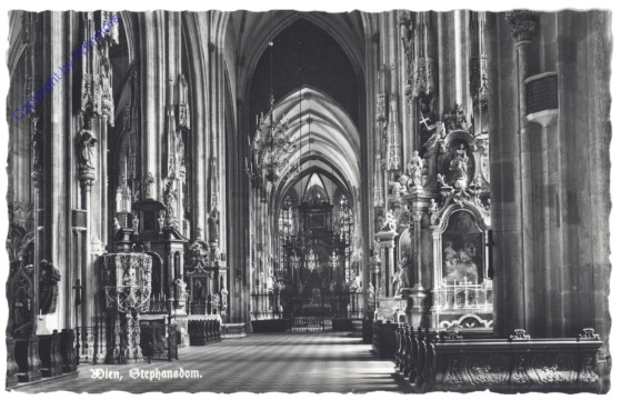 ak116166 Wien 1, Stephansdom, Mittelschiff