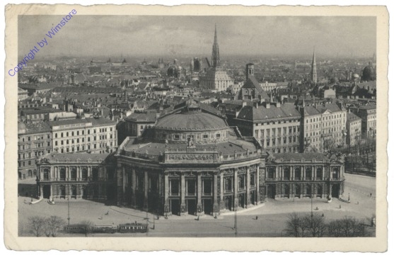 Wien 1, Blick vom Rathaus aufs Burgtheater