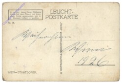 Wien 1, Staatsoper, Leuchtkarte