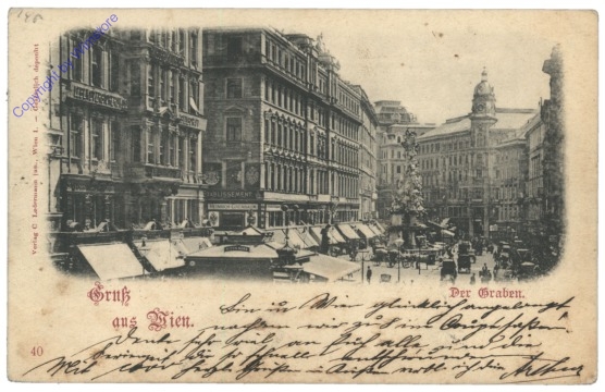 Wien 1, Der Graben, Gruss aus Wien