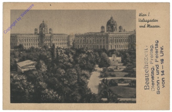 ak116357 Wien 1, Volksgarten und Museum