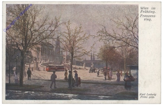Wien 1, Franzensring, Wien im Frühling