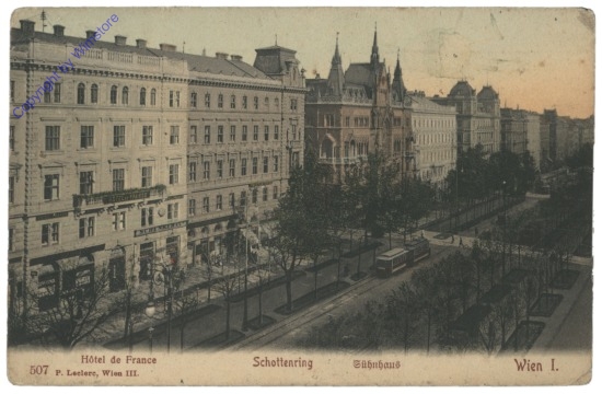 ak116369 Wien 1, Schottenring, Sühnhaus, Hotel de France
