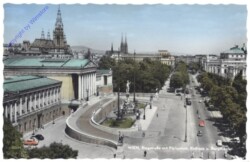 Wien 1, Ringstrasse mit Parlament, Rathaus und Burgtheater