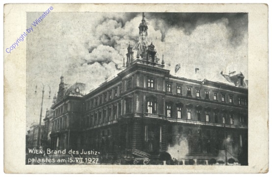 Wien 1, Brand des Justizpalastes am 15.VII.1927