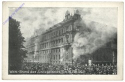 Wien 1, Brand des Justizpalastes am 15. und 16.VII.1927