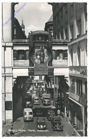 Wien 1, Hoher Markt, Ankeruhr