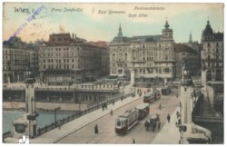 Wien 1, Franz Josefs-Kai, Hotel Germania, Ferdinandsbrücke, Cafe Siller