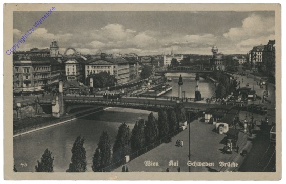 Wien 1, Kai, Schweden Brücke