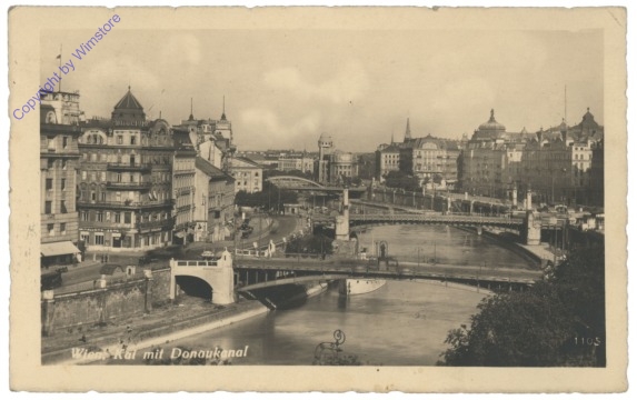 Wien 1, Kai mit Donaukanal