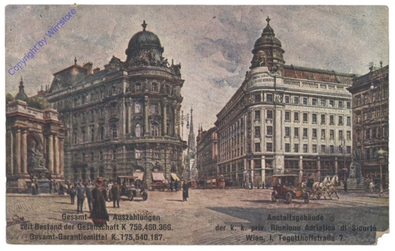 Wien 1, Anstaltsgebäude der k.k. priv. Riunione Adriatica di Sicurta