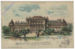 ak116635 Wien 1, Kursalon im Stadtpark, Mondscheinkarte