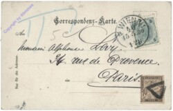 Wien 3, Hauptstrasse mit Kirche z. heil. Sebastian und Rochus