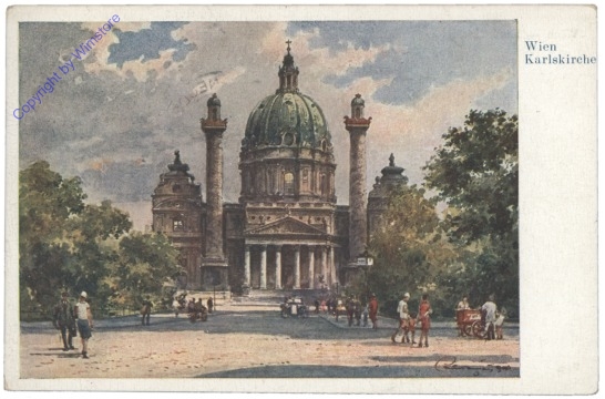 ak116654 Wien 4, Karlskirche