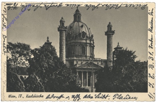 ak116662 Wien 4, Karlskirche