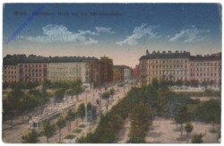 Wien 4, Karlsplatz, Blick auf die Kärntnerstrasse