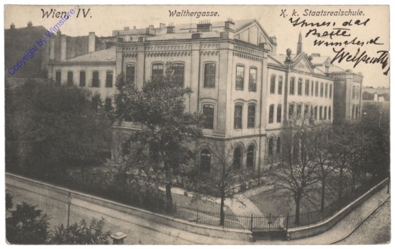 ak116675 Wien 4, K.k. Staatsrealschule, Walthergasse