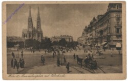 Wien 9, Maximilianplatz mit Votivkirche