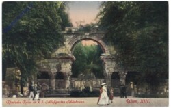 Wien 13, Römische Ruine im k.k. Schloßgarten Schönbrunn